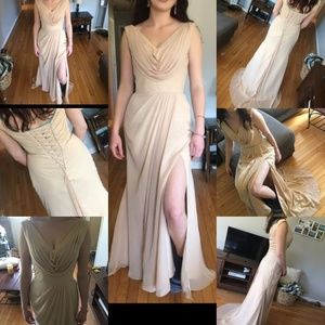 Size 2 champagne colored dress